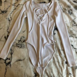Missguided white bodysuit